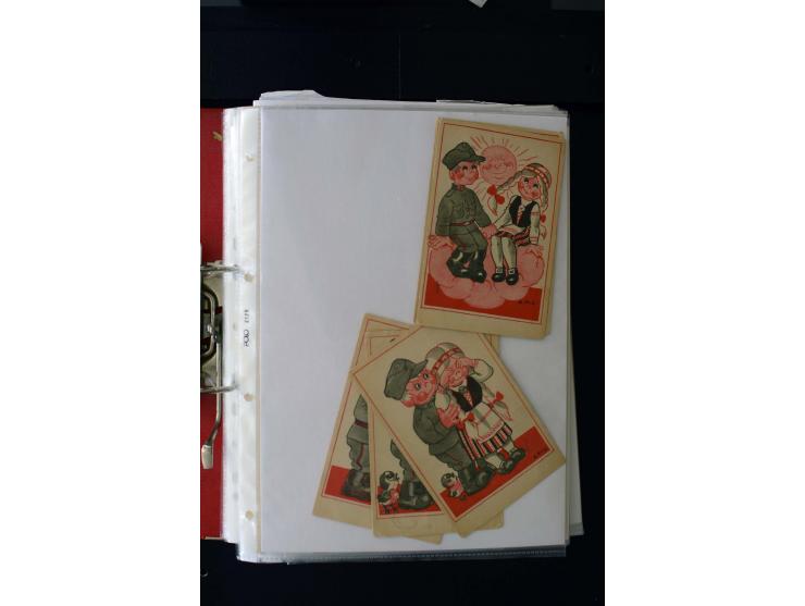 INDEPENDENCE-WAR: 1918/20, 80 cards with many different cancellations, mostly fine