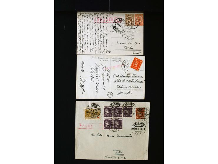 SHIPMAIL: 1928/35, interesting collection of 15 cards and covers, different cancellations like "PAQUEBOT" framend and unframe