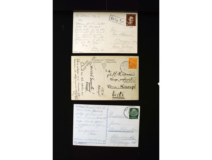 SHIPMAIL: 1928/35, interesting collection of 15 cards and covers, different cancellations like "PAQUEBOT" framend and unframe