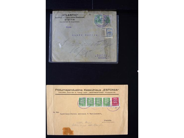 SHIPMAIL: 1928/35, interesting collection of 15 cards and covers, different cancellations like "PAQUEBOT" framend and unframe