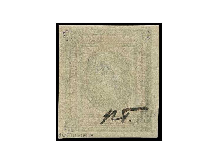 3,5 r. imperforated, unused, a scarce stamp, signed Mikulski a.o. and certificate Löbbering BPP