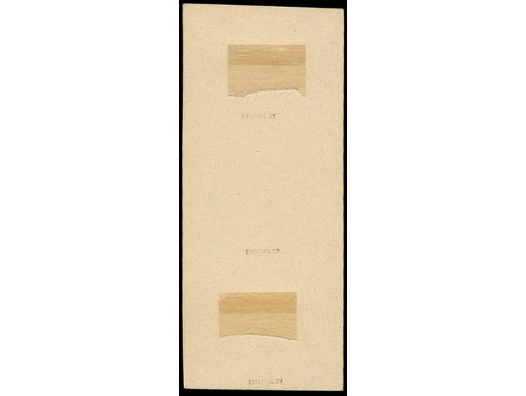 20-50 k. purple, right half of proof miniature sheet of the individual clichés on chalky paper, very rare, fine, signed Krisc