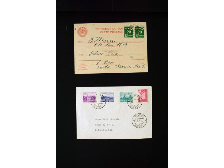 1941/44, interesting group of 19 cards and covers including Ostland period