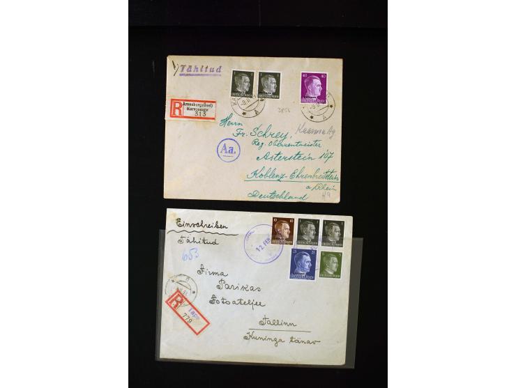 1941/44, interesting group of 19 cards and covers including Ostland period