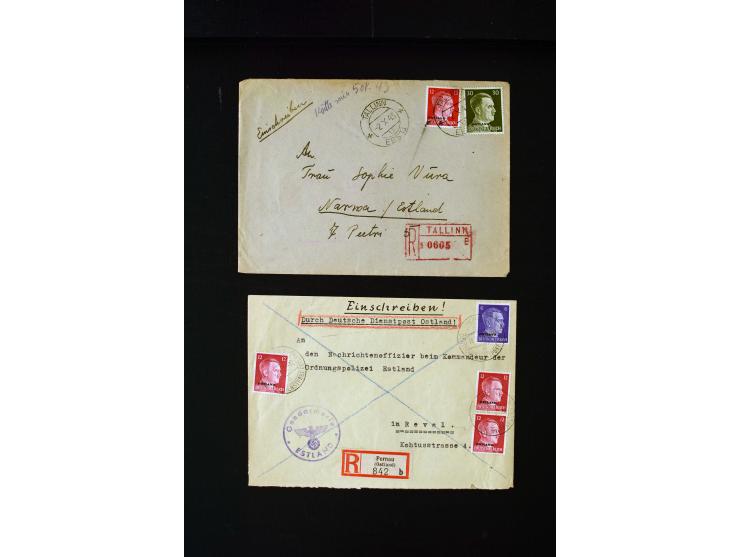 1941/44, interesting group of 19 cards and covers including Ostland period