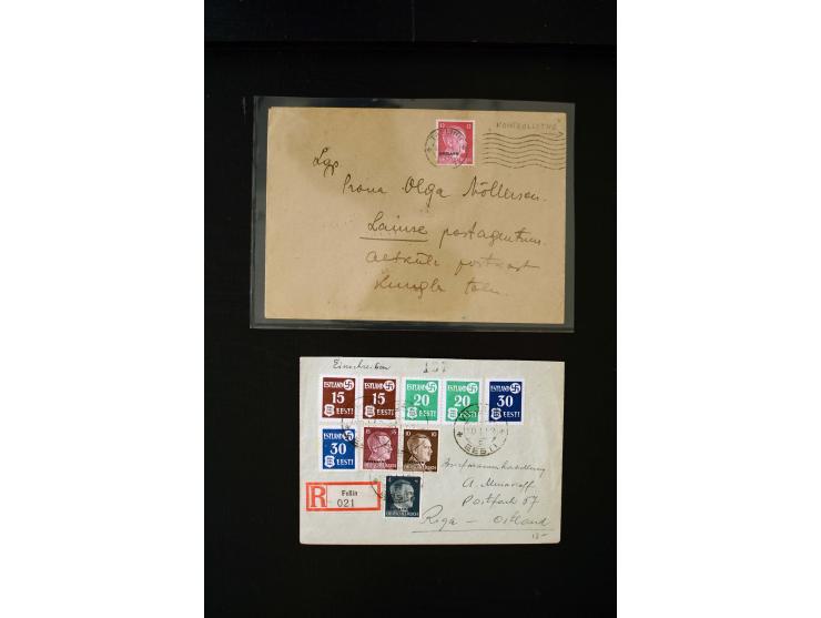 1941/44, interesting group of 19 cards and covers including Ostland period