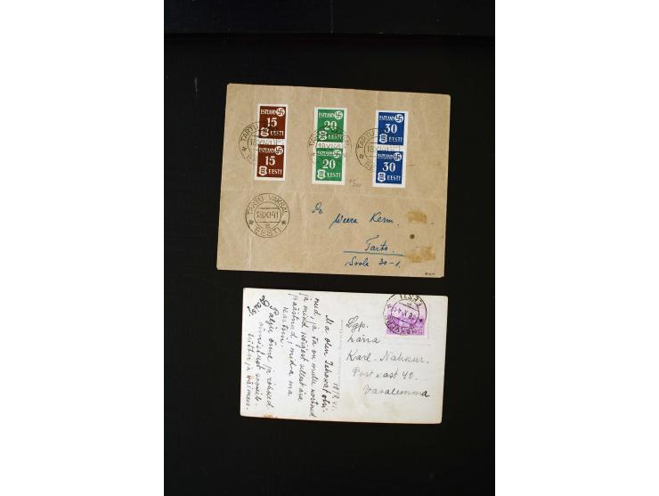 1941/44, interesting group of 19 cards and covers including Ostland period