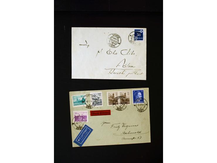 1941/44, interesting group of 19 cards and covers including Ostland period