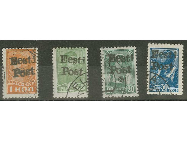 1 k. orange with watermark, 2, 30 and 30 k., used, fine, signed Krischke BPP and certificate Löbbering BPP