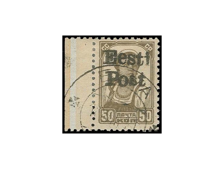50 k. brown, with left sheet margin, used, fine, signed Eichenthal and certificate Löbbering BPP