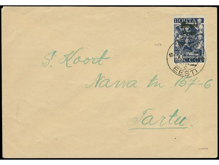 Sport Badge "GTO" 50 k., tied by cds. "ELVA 10 VIII 41" to addressed cover, fine, signed Eichenthal and certificate Löbbering