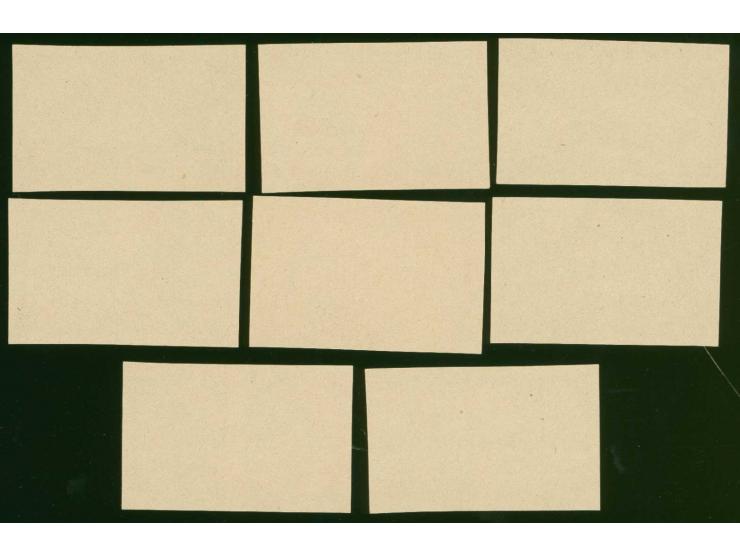 3-5 k. and 15-75 k. black on chalky paper, horizontal pairs, without gum, fine