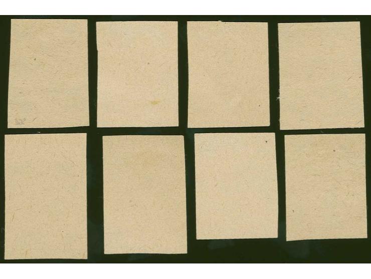 3-5 and 15-75 k. black on ordinary paper, without gum, fine