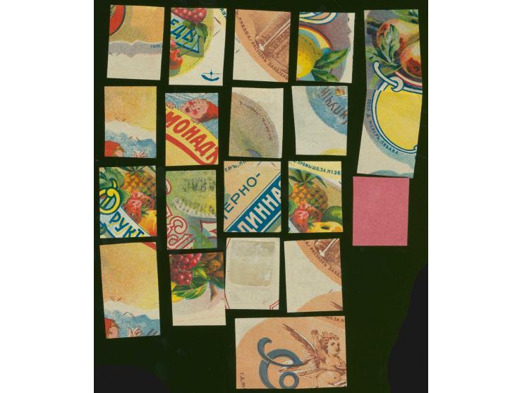 3-75 k., 20 proofs, mostly on multicoloured paper, without gum, fine