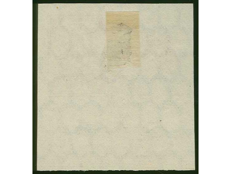 75 k. orange next to center only on honeycomb watermarked paper, with lower sheet margin, without gum, fine