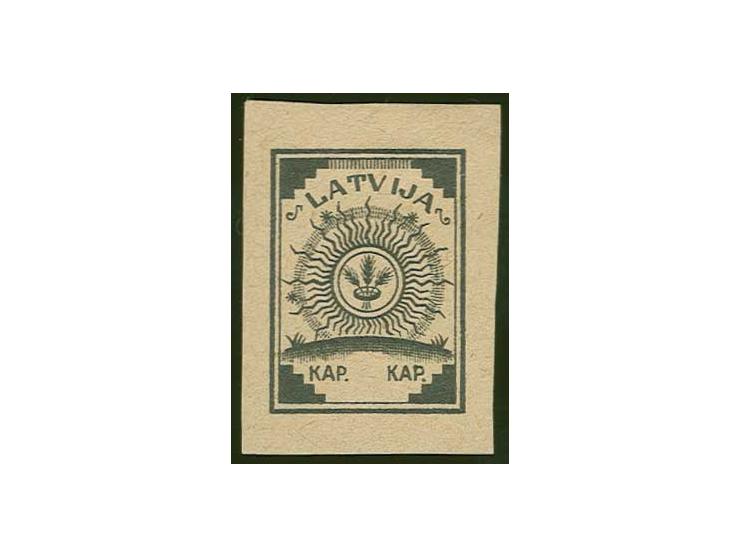 Unissued 40 k. on ordinary paper, without inserted value, without gum, scarce, fine