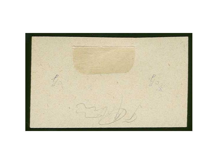 3 and 75k. on chalky paper as horizontal gutter pair, without gum, scarce, fine