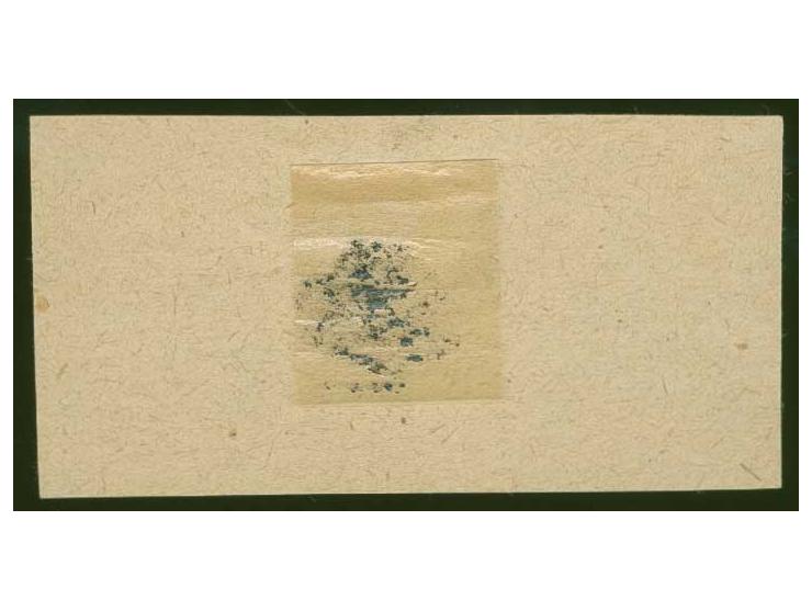 Unissued 40 k. and 5 k. on ordinary paper as horizontal gutter pair, without gum, scarce, fine