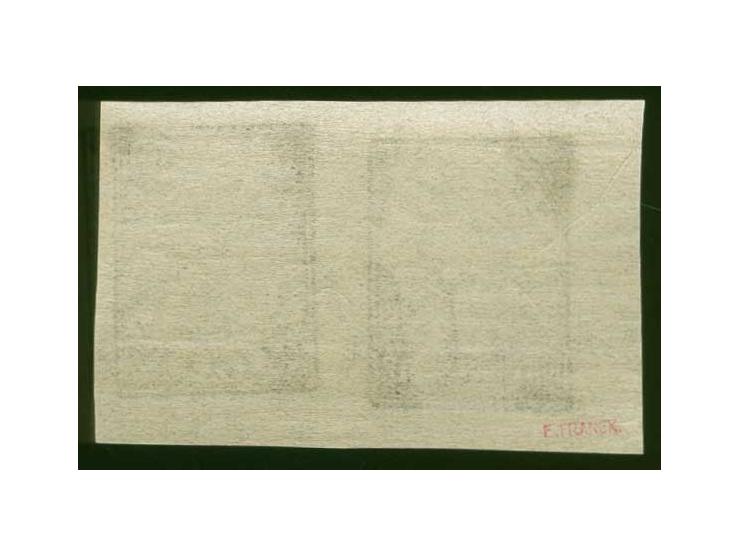 1919, Issue for North-Latvia, 10 k., proof on normal gummed paper as tête-bêche, unused, scarce, fine, signed E. Franck