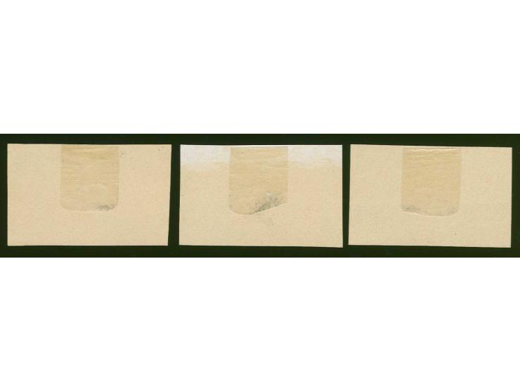 1919, Liberation of Riga 5-35 k. black, horizontal pairs on chalky paper, without gum, very fine