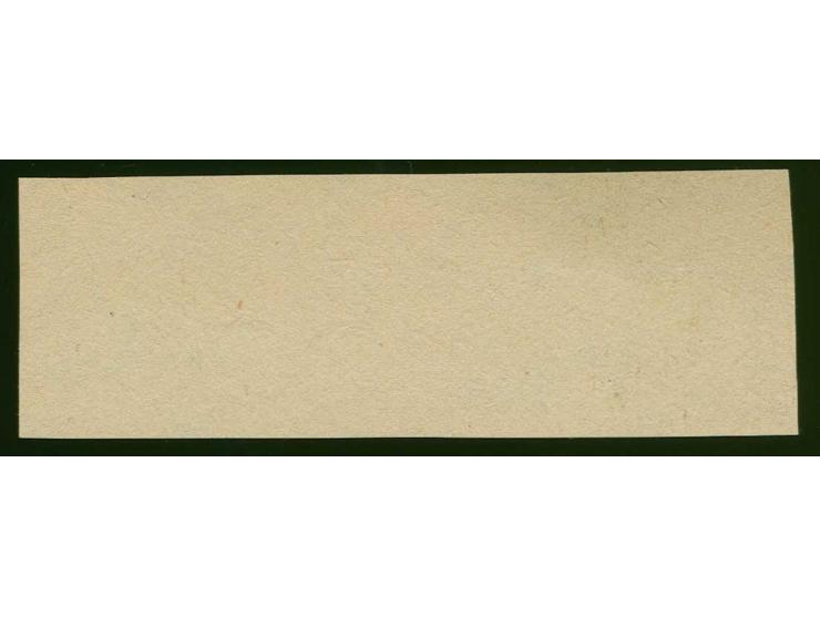 1919, Liberation of Courland 35 and 25 k., only the frame in black as vertical gutter pair on ordinary paper, very scarce, fi