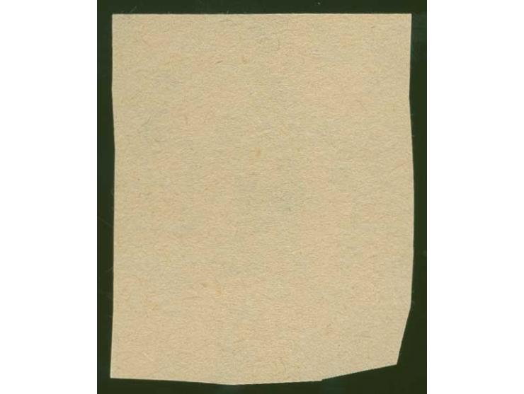 1919, Liberation of Courland 1 rbl., only the center in black, on ordinary paper, without gum, very fine