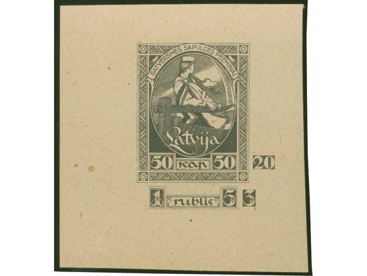 1920, First Constitution Assembly 50k. black on ordinary paper, numeral "20" to the right of the design and combined value ta
