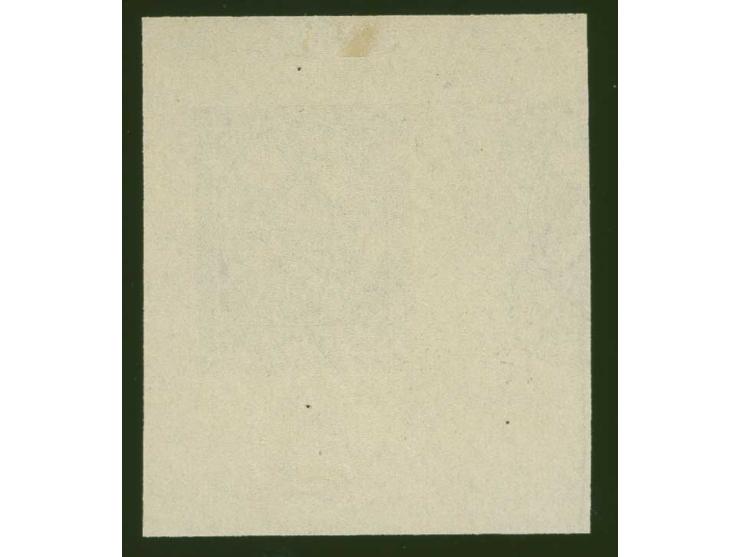 1920, First Constitution Assembly 3 rbl., proof in violet/green with green security pattern, showing to the left parts of the