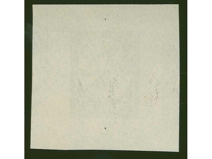 1920, First Constitution Assembly 5 rbl., proof in violet/olive-green with olive-green security pattern, showing to the left 