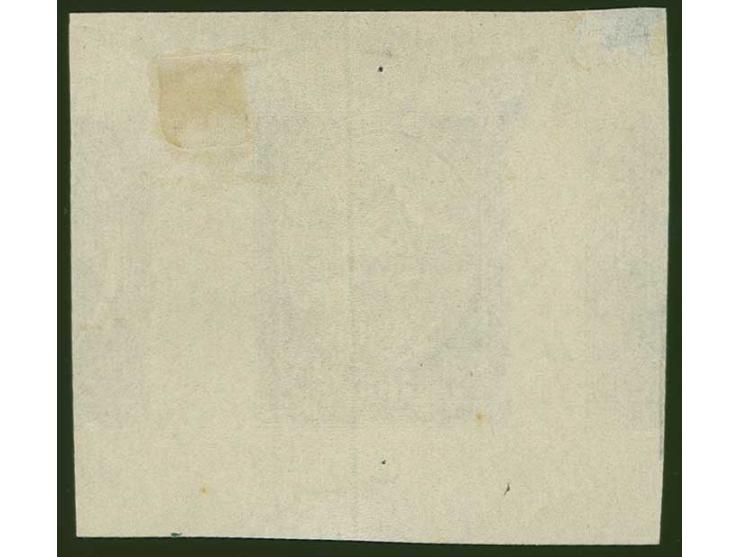 1920, First Constitution Assembly 5 rbl., proof in dark-blue/red-brown with red-brown security pattern, showing to the left p
