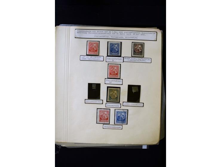 1920, Liberation of Letgale and First Constitution Assembly, interesting unused and used collection containing many multiples