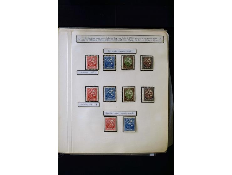 1920, Liberation of Letgale and First Constitution Assembly, interesting unused and used collection containing many multiples