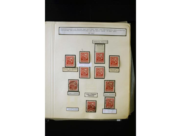 1920, Liberation of Letgale and First Constitution Assembly, interesting unused and used collection containing many multiples