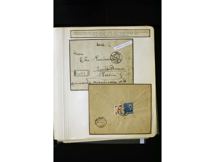 1920, Liberation of Letgale and First Constitution Assembly, interesting unused and used collection containing many multiples