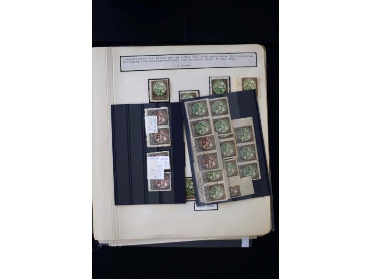 1920, Liberation of Letgale and First Constitution Assembly, interesting unused and used collection containing many multiples