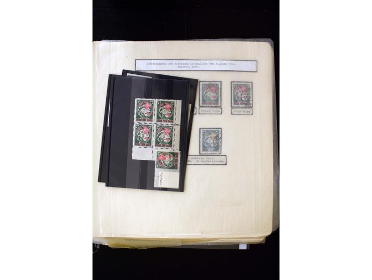 1920, Liberation of Letgale and First Constitution Assembly, interesting unused and used collection containing many multiples