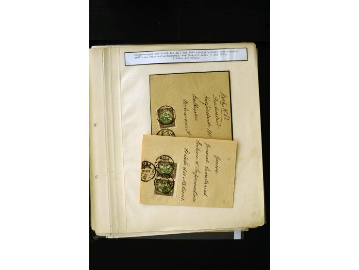 1920, Liberation of Letgale and First Constitution Assembly, interesting unused and used collection containing many multiples