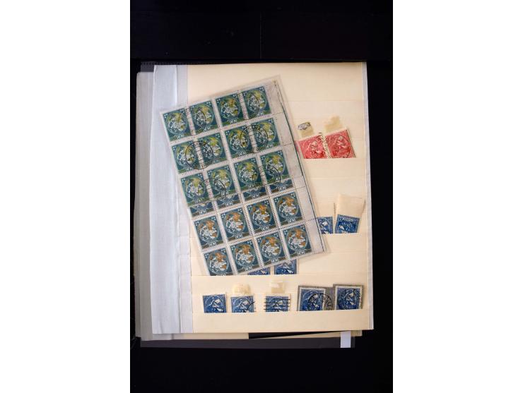 1920, Liberation of Letgale and First Constitution Assembly, interesting unused and used collection containing many multiples