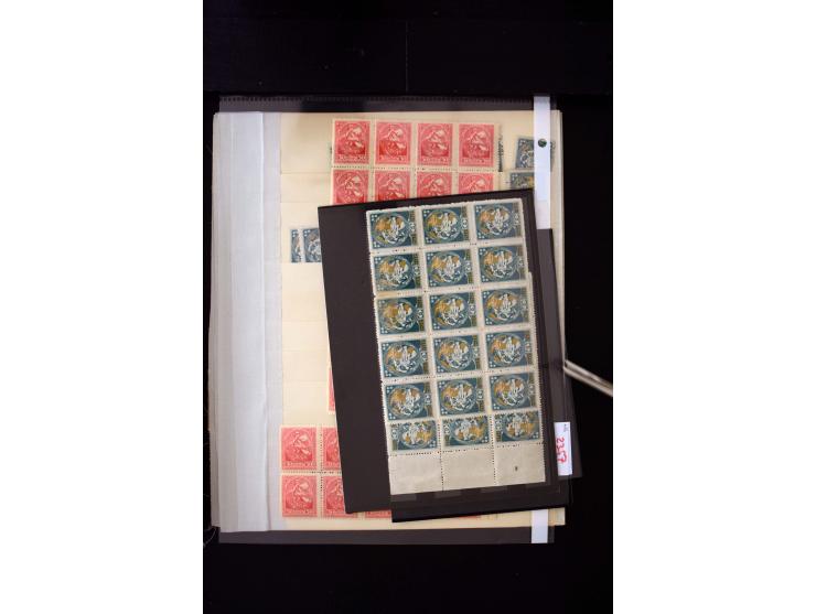 1920, Liberation of Letgale and First Constitution Assembly, interesting unused and used collection containing many multiples