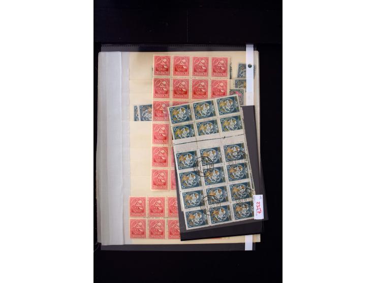 1920, Liberation of Letgale and First Constitution Assembly, interesting unused and used collection containing many multiples