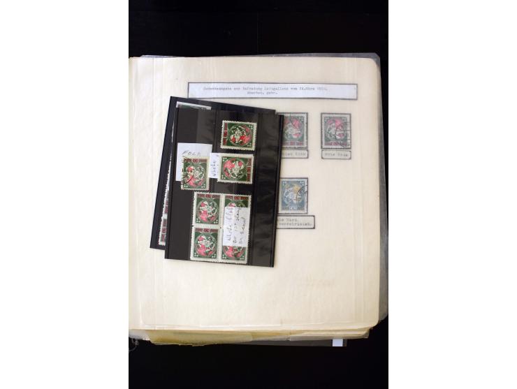 1920, Liberation of Letgale and First Constitution Assembly, interesting unused and used collection containing many multiples