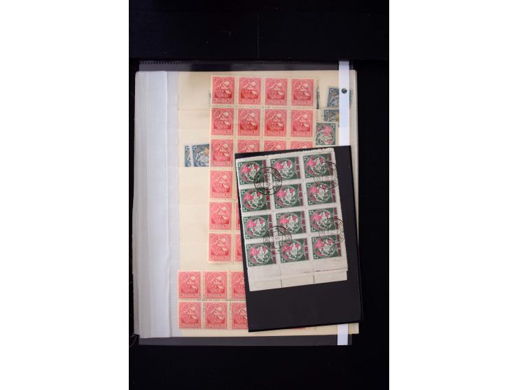 1920, Liberation of Letgale and First Constitution Assembly, interesting unused and used collection containing many multiples