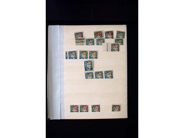 1920, Liberation of Letgale and First Constitution Assembly, interesting unused and used collection containing many multiples