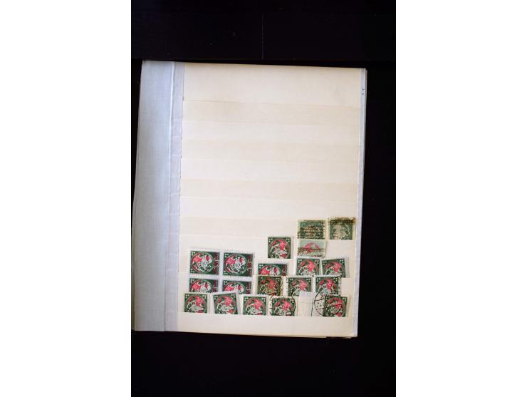 1920, Liberation of Letgale and First Constitution Assembly, interesting unused and used collection containing many multiples