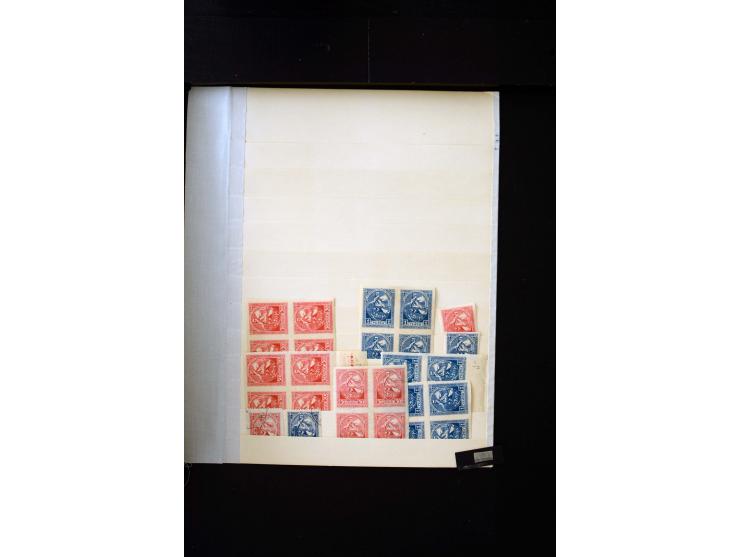 1920, Liberation of Letgale and First Constitution Assembly, interesting unused and used collection containing many multiples