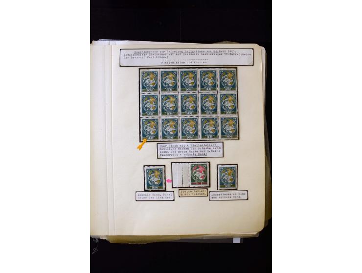1920, Liberation of Letgale and First Constitution Assembly, interesting unused and used collection containing many multiples