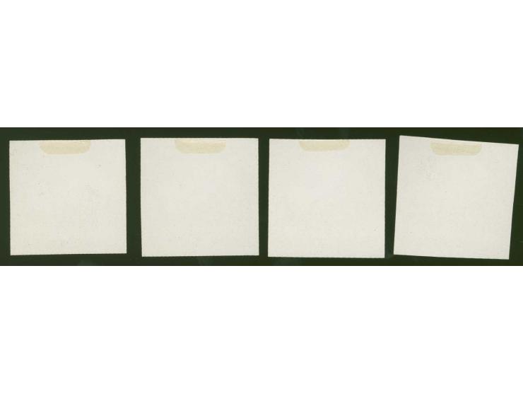 1920, Red Cross 20 k.-1 rbl., grey on chalky paper, frame only, without gum, scarce, fine