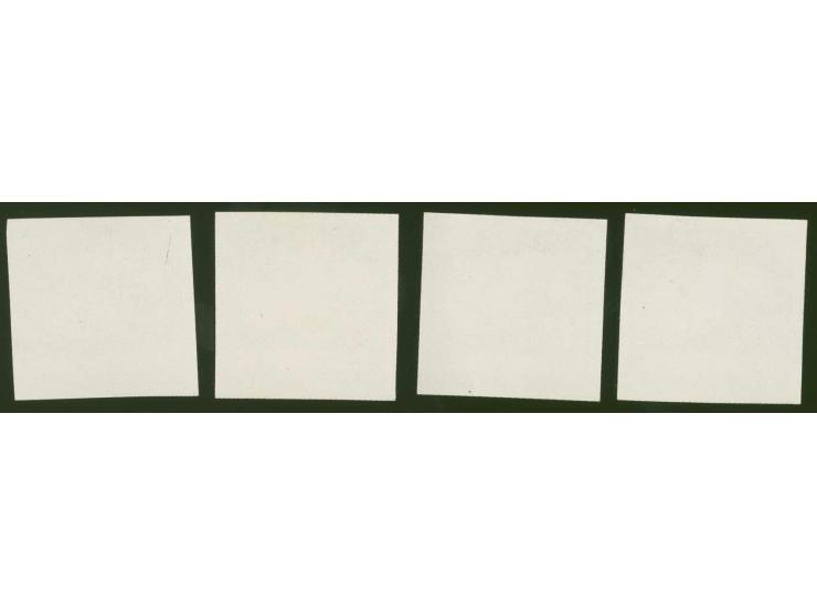 1920, Red Cross 20 k.-1 rbl., black on chalky paper, frame only, without gum, scarce, fine
