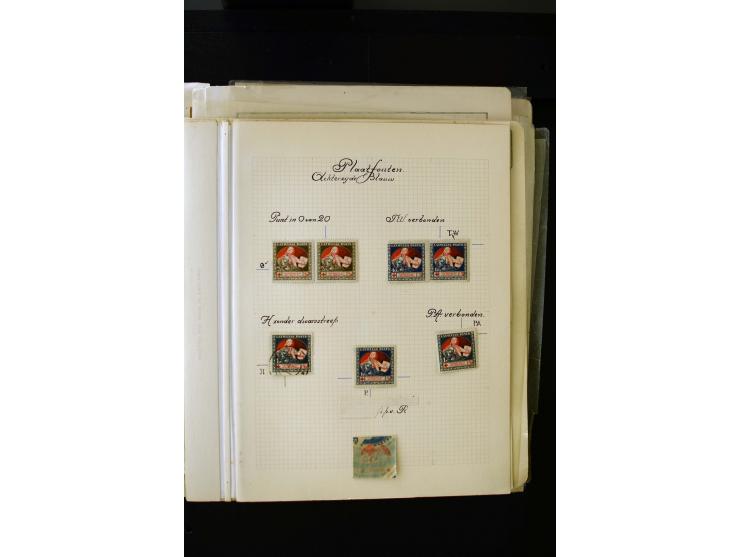  1920, Red Cross, mostly unused collection with many multiples, partially imperforated stamps and multiples, plate flaws and 