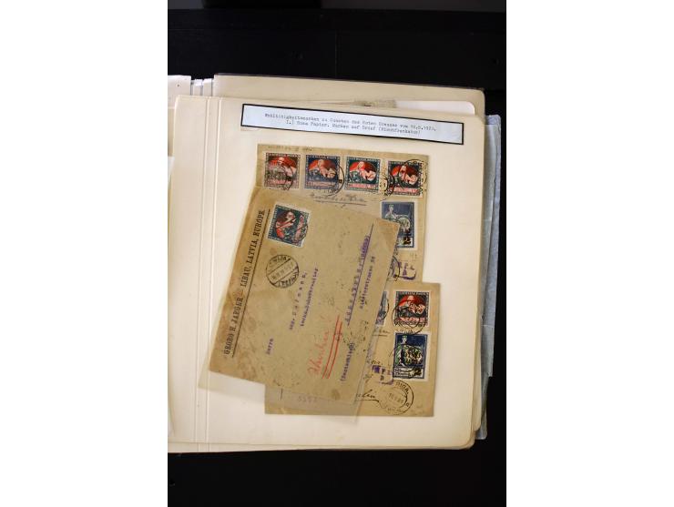  1920, Red Cross, mostly unused collection with many multiples, partially imperforated stamps and multiples, plate flaws and 